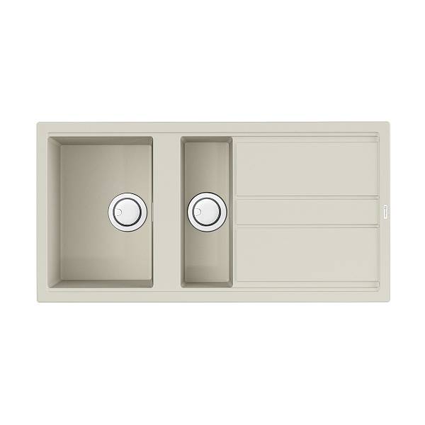 Кухонная мойка Omoikiri Kitagawa 100-2-WH Artceramic 100x51 см белый 4993803