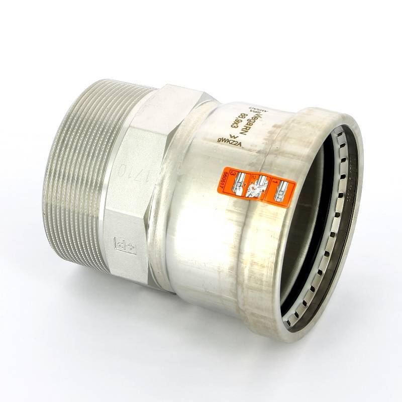 Муфта переходная пресс-Н Viega Sanpress Inox XL нержавеющая сталь 88.9х3 483128