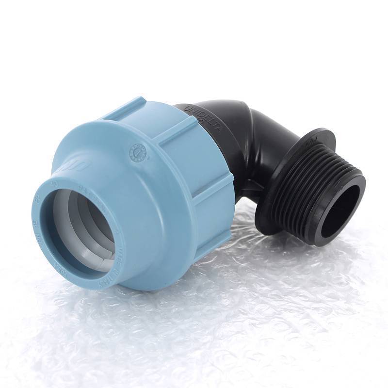 Угол обжимной для труб ПНД Unidelta Deltone 40х1 1/4 наружная резьба 1008040005