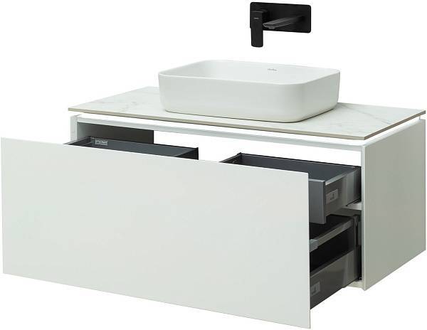 Тумба под раковину Allen Brau Infinity 100 см белый матовый 1.21004.WM