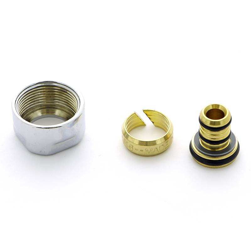 Соединитель для металлопластиковой трубы Carlo Poletti 16х2 мм хром A58502B