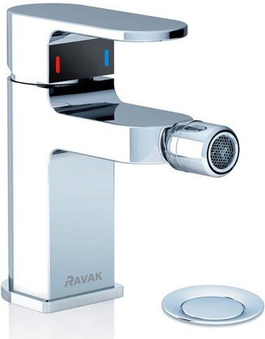 Смеситель для биде RAVAK Chrome CR 055.00 с донным клапаном X070055