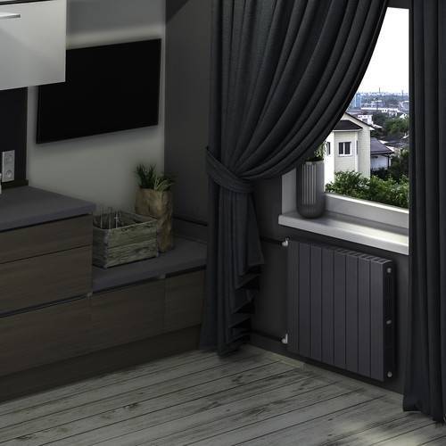 Радиатор биметаллический RIFAR SUPReMO 500 6 секций боковое подключение титан 11599