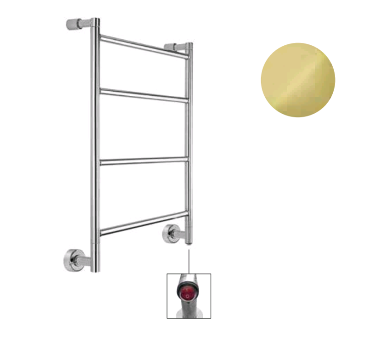 Полотенцесушитель электрический Margaroli Mini 520x667 мм Box English Gold 35824704EGB