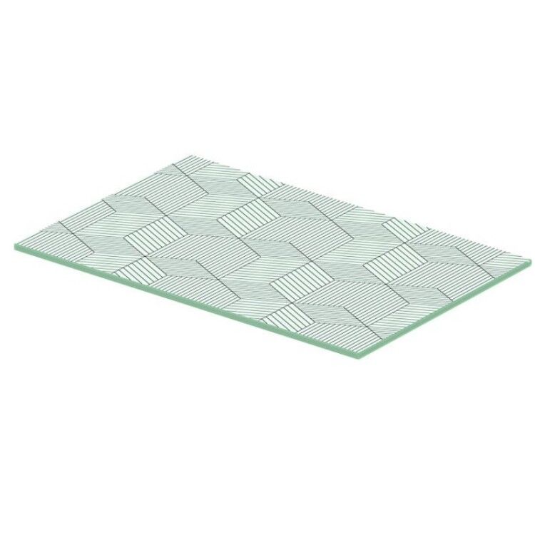 Полка Duravit DuraSquare для металлической консоли 570x380 мм декор кубический рисунок 0099648200