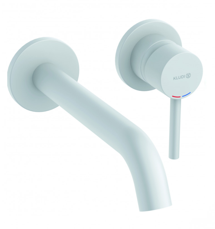 Смеситель для раковины Kludi BOZZ встраиваемый белый матовый 382455376