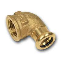 Угловой переход SANHA PURAPRESS 22x3/4 ВПр-ВР бронза 180902234