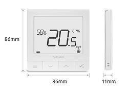 Терморегулятор беспроводной программируемый накладной SALUS Quantum SQ610RF