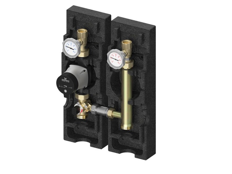 Насосная группа Meibes V-MK смесительная DN 25 без насоса с сервоприводом левая ME 66833 EAM