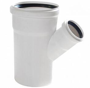 Тройник REHAU RAUPIANO Plus 45° 110/50 мм 11213041001