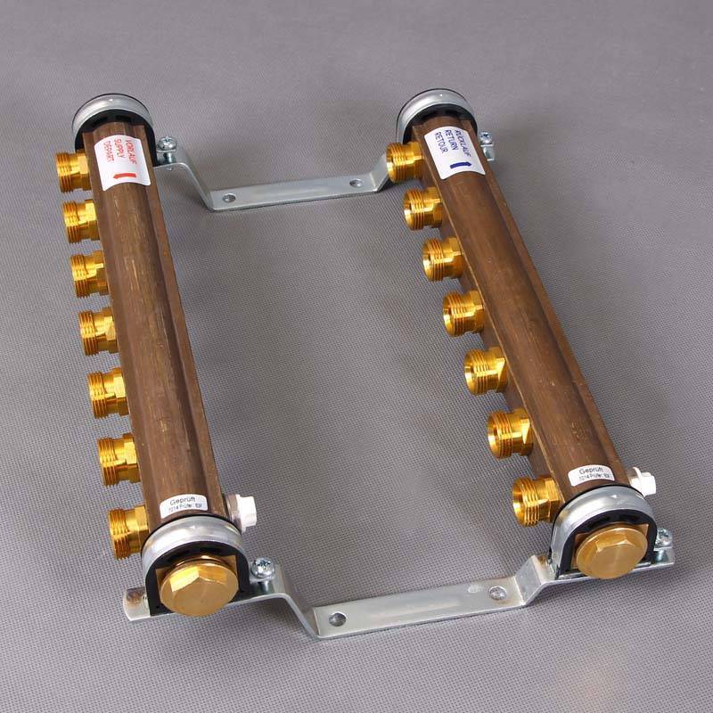 Коллекторная группа нерегулируемая Watts HKV/A 1x3/4 EK 7 выходов 10004548