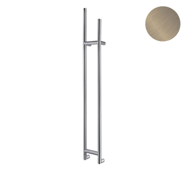 Полотенцесушитель электрический Margaroli Arcobaleno 1510x187x105 мм Brushed Nickel Box слева 51715502SXBN