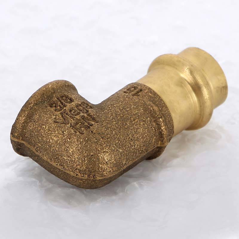 Угол 90° пресс-В бронзовый Viega Sanpress 15х3/8 298241