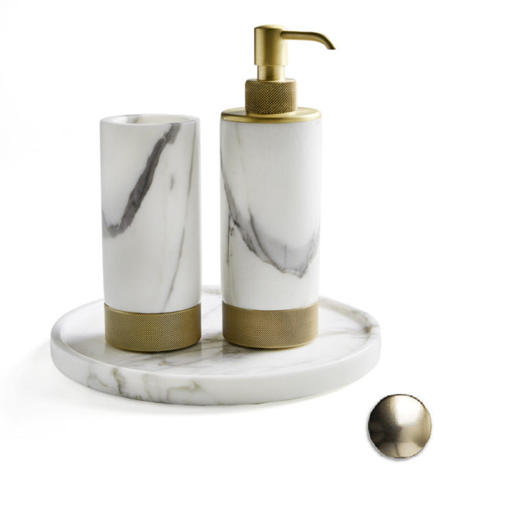 Набор аксессуаров 3SC Apuana 2.0 White Statuario / латунь сатинированная AP99ALX