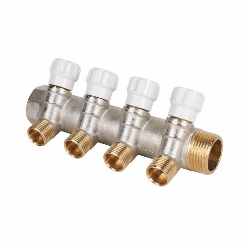 Коллектор Hogart Premium 4 выхода 1 x 1/2 EK с регулирующими вентилями MM4040604