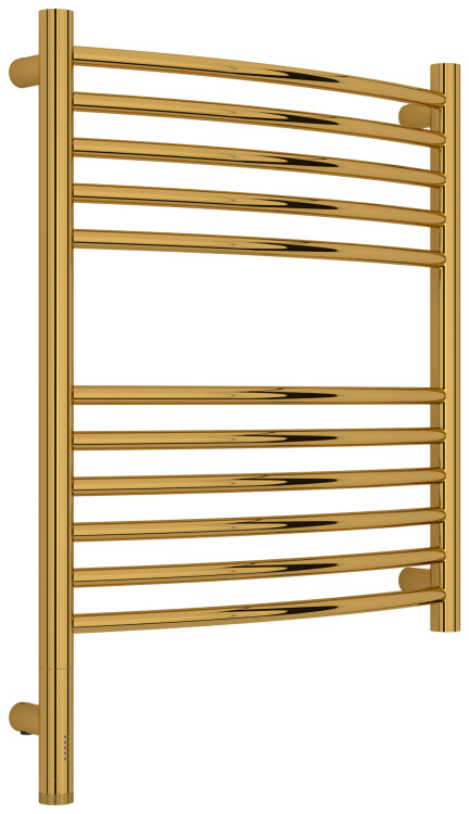 Полотенцесушитель электрический Сунержа Богема 3.1 выгнутая 600x500 мм МЭМ нижнее слева золото 03-6002-6050