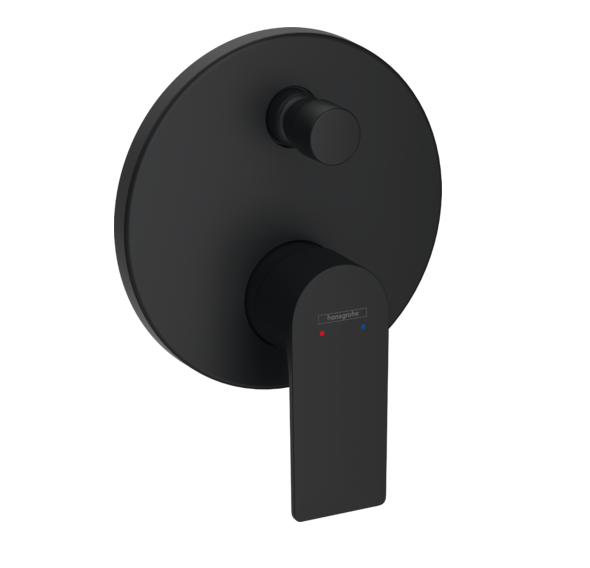 Смеситель для душа Hansgrohe Rebris E однорычажный внешний монтаж черный матовый 72469670
