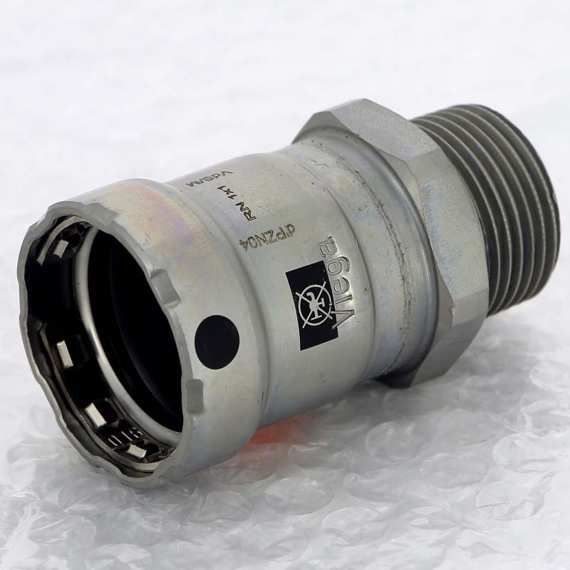 Муфта пресс с наружной резьбой Viega Megapress 1 оцинкованная сталь 695293