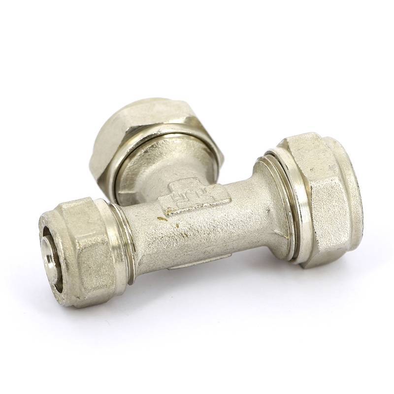 Тройник обжимной никелированный Tiemme 20х20х16 1600057