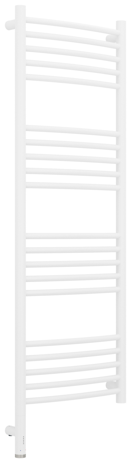 Полотенцесушитель электрический Сунержа Богема 3.1 выгнутая 400x1200 мм левое подключение белый матовый 30-6002-1240