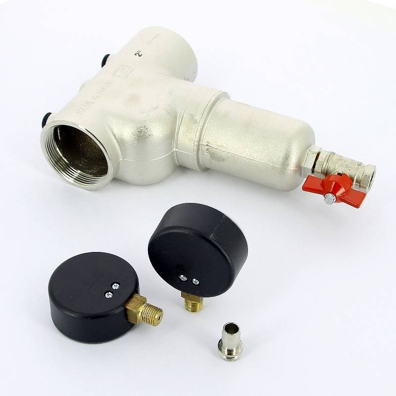 Фильтр промывной Itap 189 с двумя манометрами 2 189 2