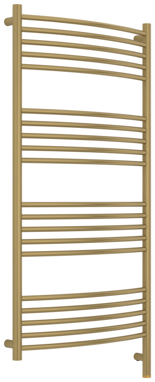 Полотенцесушитель электрический Сунержа Богема 3.1 выгнутая 1200x600 мм МЭМ нижнее справа золотой шёлк 32-6003-1260