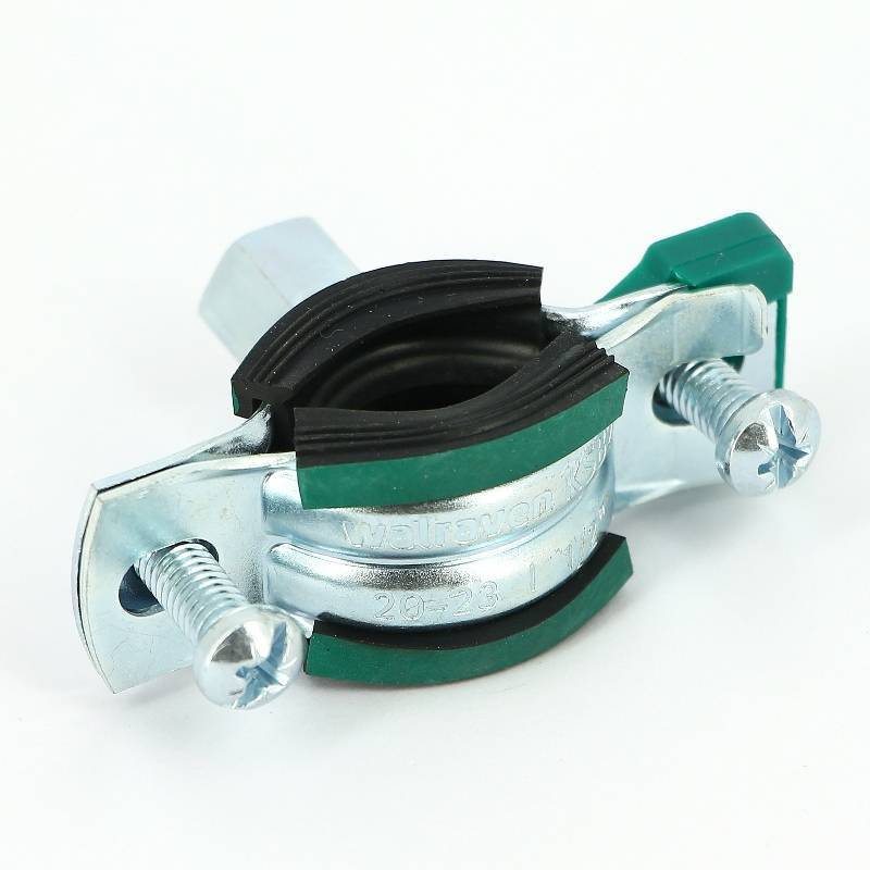 Хомут для труб Walraven BIS KSB2 M8/10 1/2 20-23 мм с уплотнителем EPDM 3396023