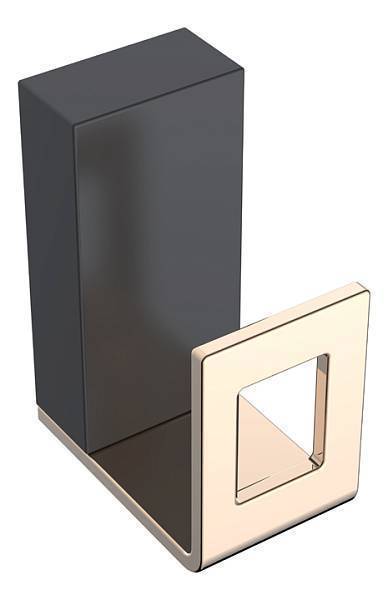 Крючок для ванной подвесной Boheme Q золото/черный 10946-G-B