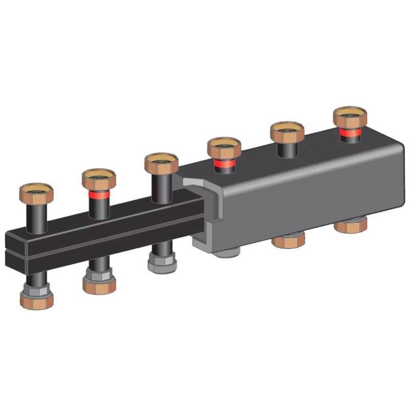 Коллектор настенный Meibes на 3-5 контуров с кронштейнами M66301.31RU
