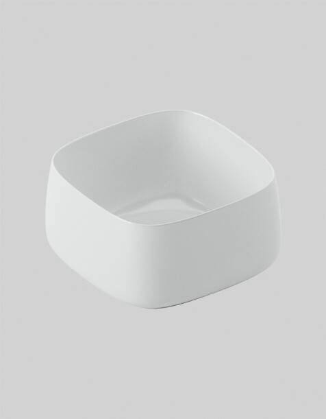 Раковина накладная Artceram Cognac Quadro 430х430х225 мм белый глянцевый COL0060100