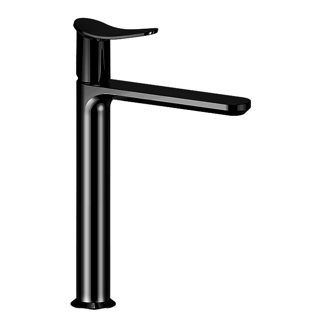 Смеситель для раковины Cisal Harlock высокий черный матовый HK00354440