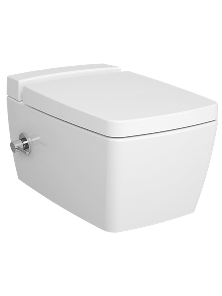 Унитаз-биде подвесной безободковый VitrA Metropole Rim-Ex 56 см VitrAflush VitrAfresh 7672B003-1687