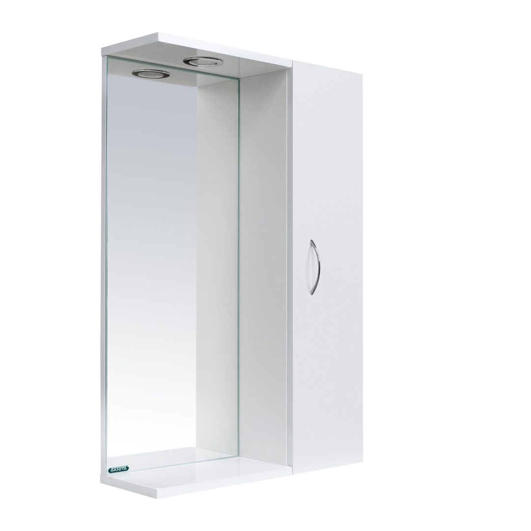 Зеркало Идеал Идеал-01 520х820х176 мм белое IDLSAMR56019W1