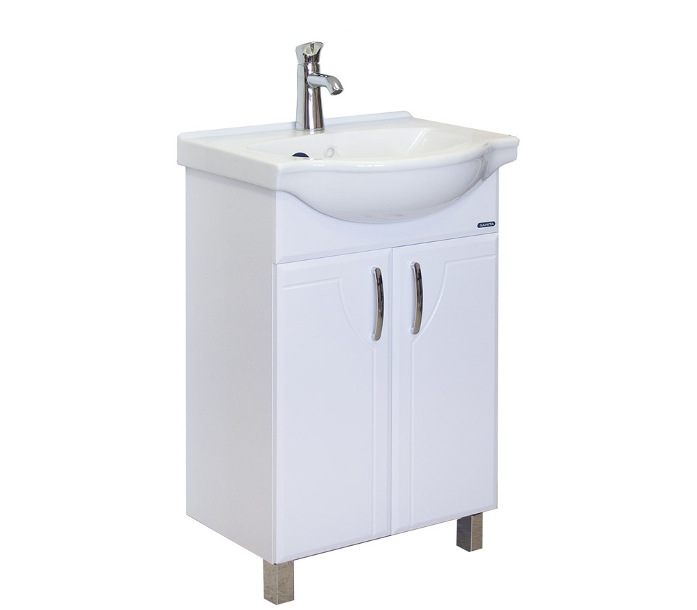 Тумба напольная Sanita Luxe Идеал 520х820х330 мм белая IDLSACW56013F1