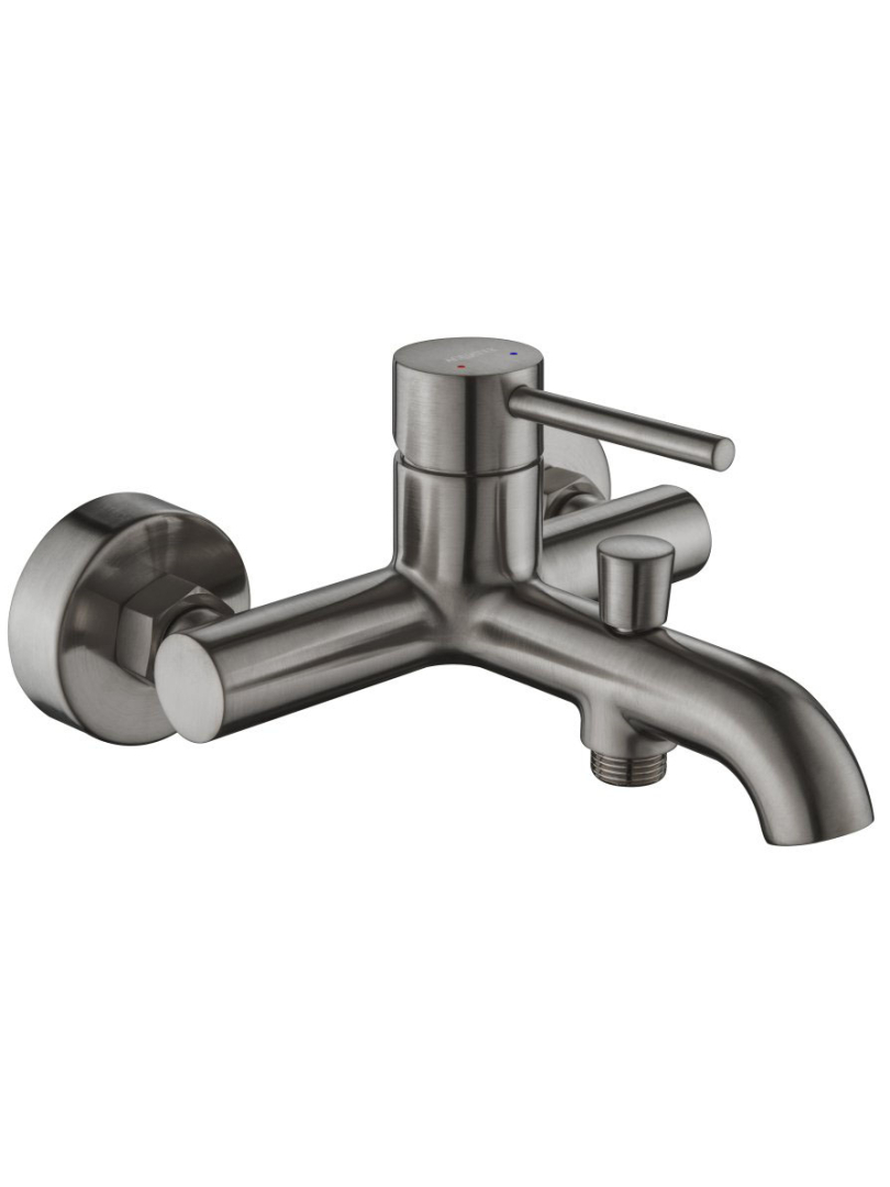 Смеситель для ванны Aquanet Европа AQ1340BGM оружейная сталь AQ1340BGM
