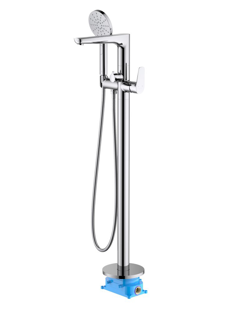 Смеситель для ванны AQUATEK БЕТТА напольный скрытого монтажа хром AQ1145CR