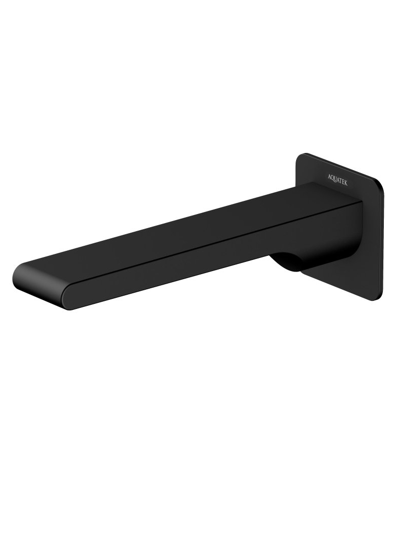 Излив для ванны Aquanet ЛИРА 192 мм матовый черный AQ1441MB