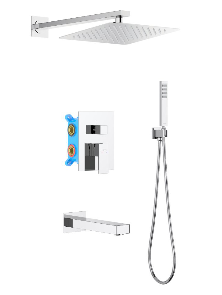 Душевой комплект Aquanet ЛИБРА Set 4 в 1 3 режима AQ1673CR