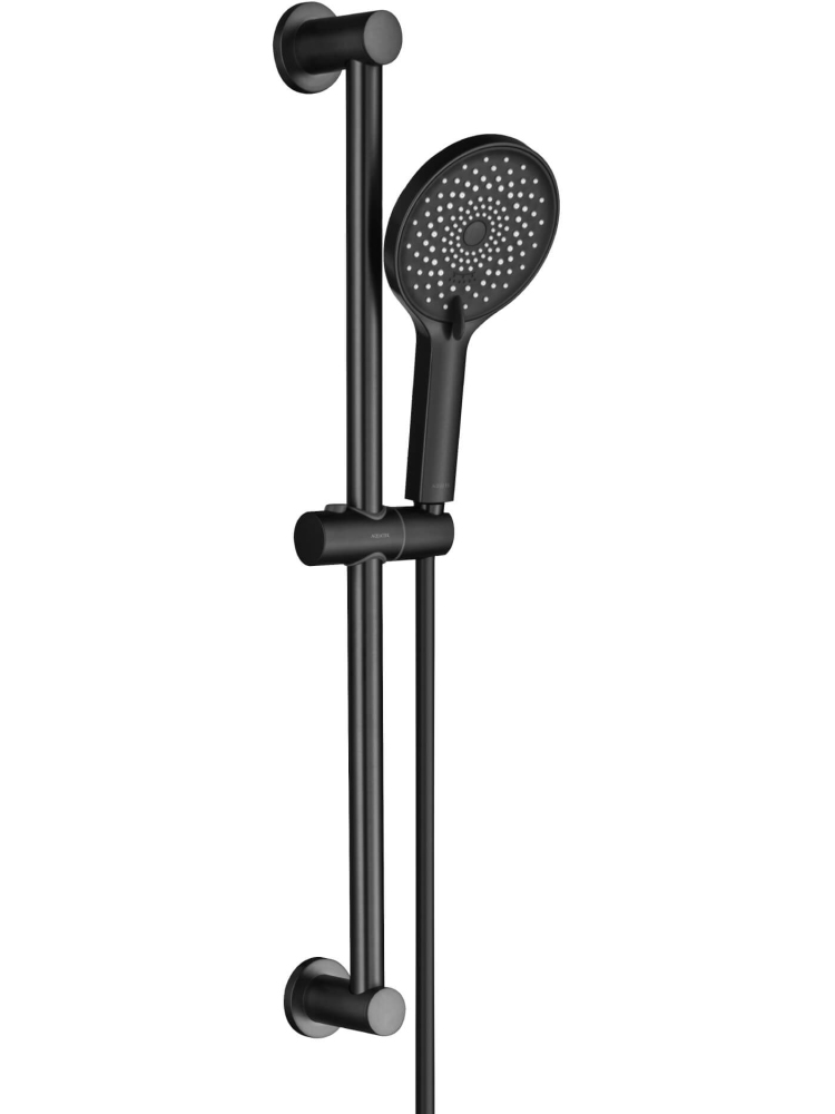 Душевой гарнитур Aquanet Лугано 3jet 65 см матовый черный AQ2022MB