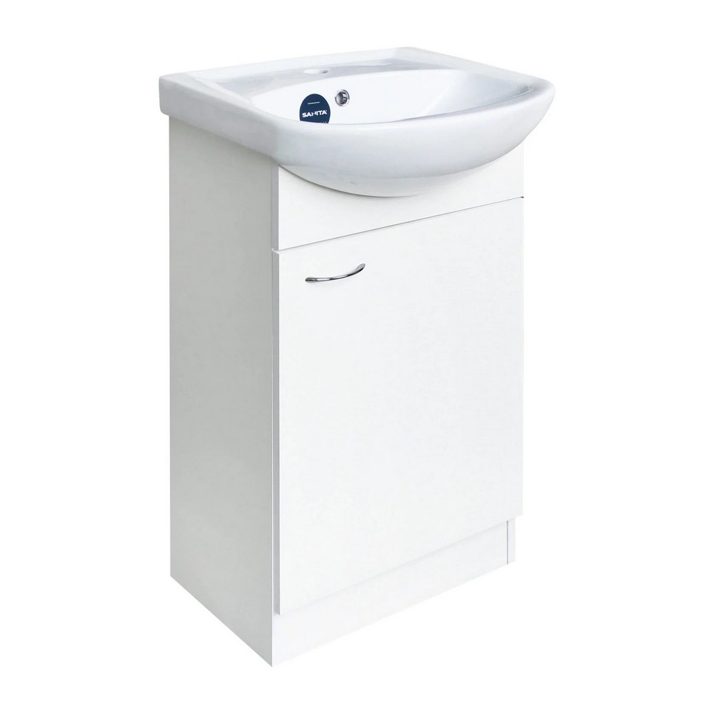 Комплект Тумба напольная Dreja Аттика-50 с умывальником Аттика 50 SET_Аттика-50/Аттика-50