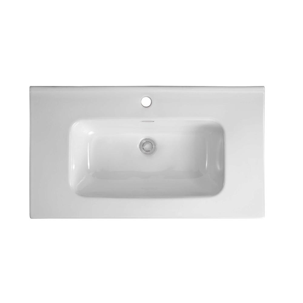 Комплект мебели для ванной AQUATON ВЕГА 80 с раковиной AQ0480-00 белый матовый AQ77080-MW