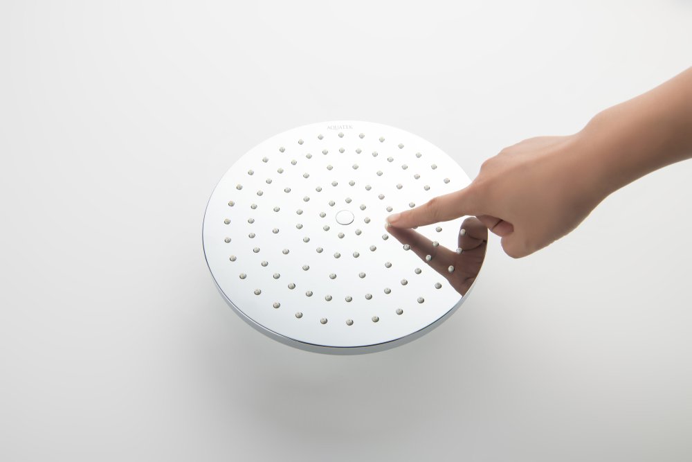 Верхний душ круглый Aquanet 220x12 мм хром AQ2086CR