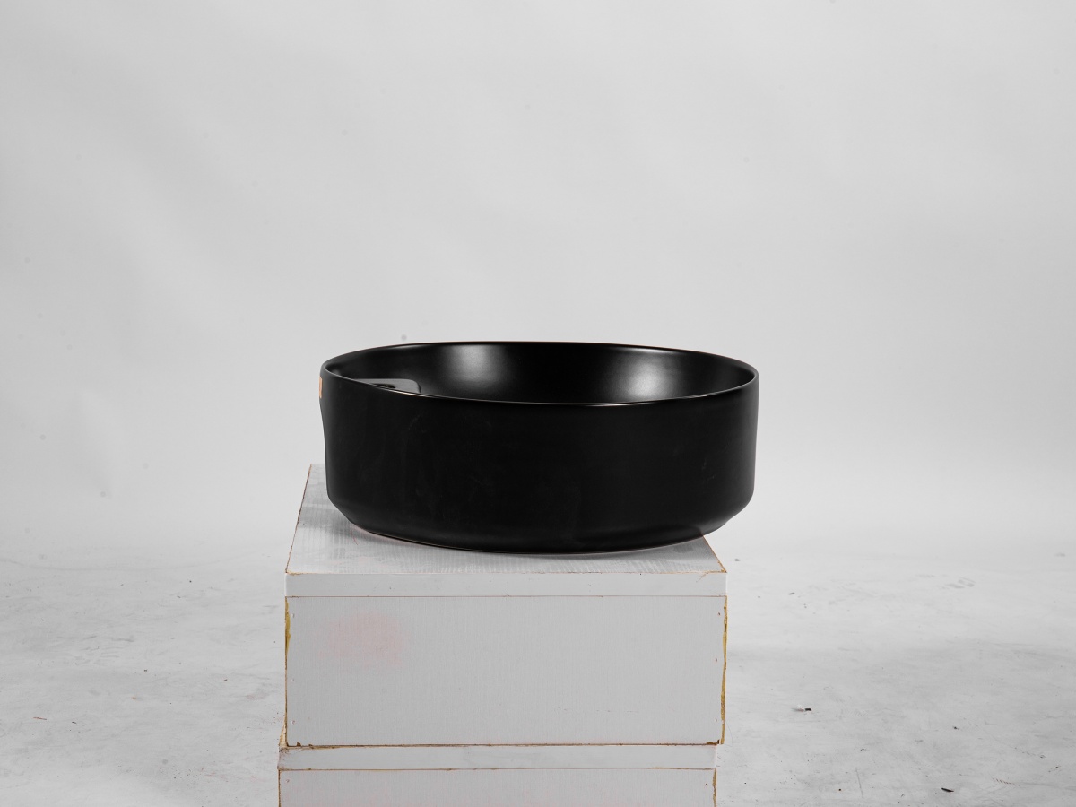 Раковина накладная Aquatek Европа 405x405x140 мм матовый черный AQ5212-MB