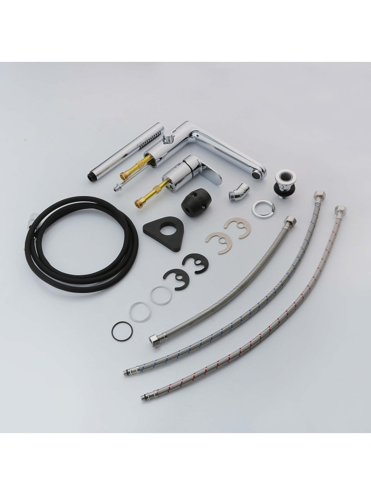 Смеситель на борт ванны Aquanet Ника на 3 отверстия хром AQ1848CR