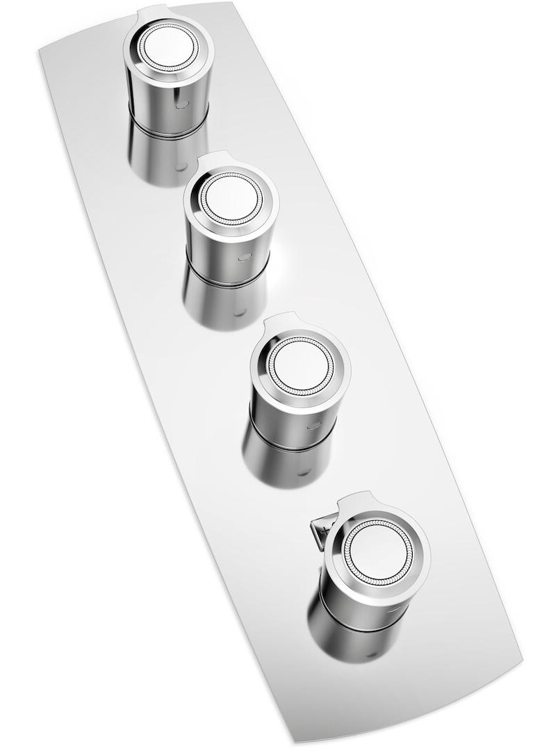 Смеситель термостатический для ванны TopZero Sofi 3 выхода внешняя часть SI98103CR