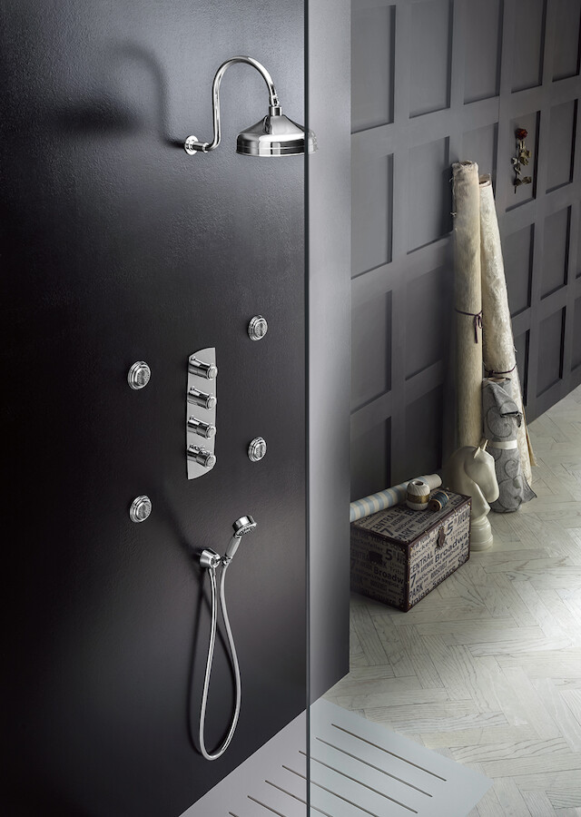 Смеситель термостатический для ванны TopZero Sofi 3 выхода внешняя часть SI98103CR