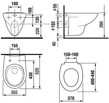 Сиденье с крышкой для унитаза Roca Mateo Soft Close дюропласт ZRU9302822