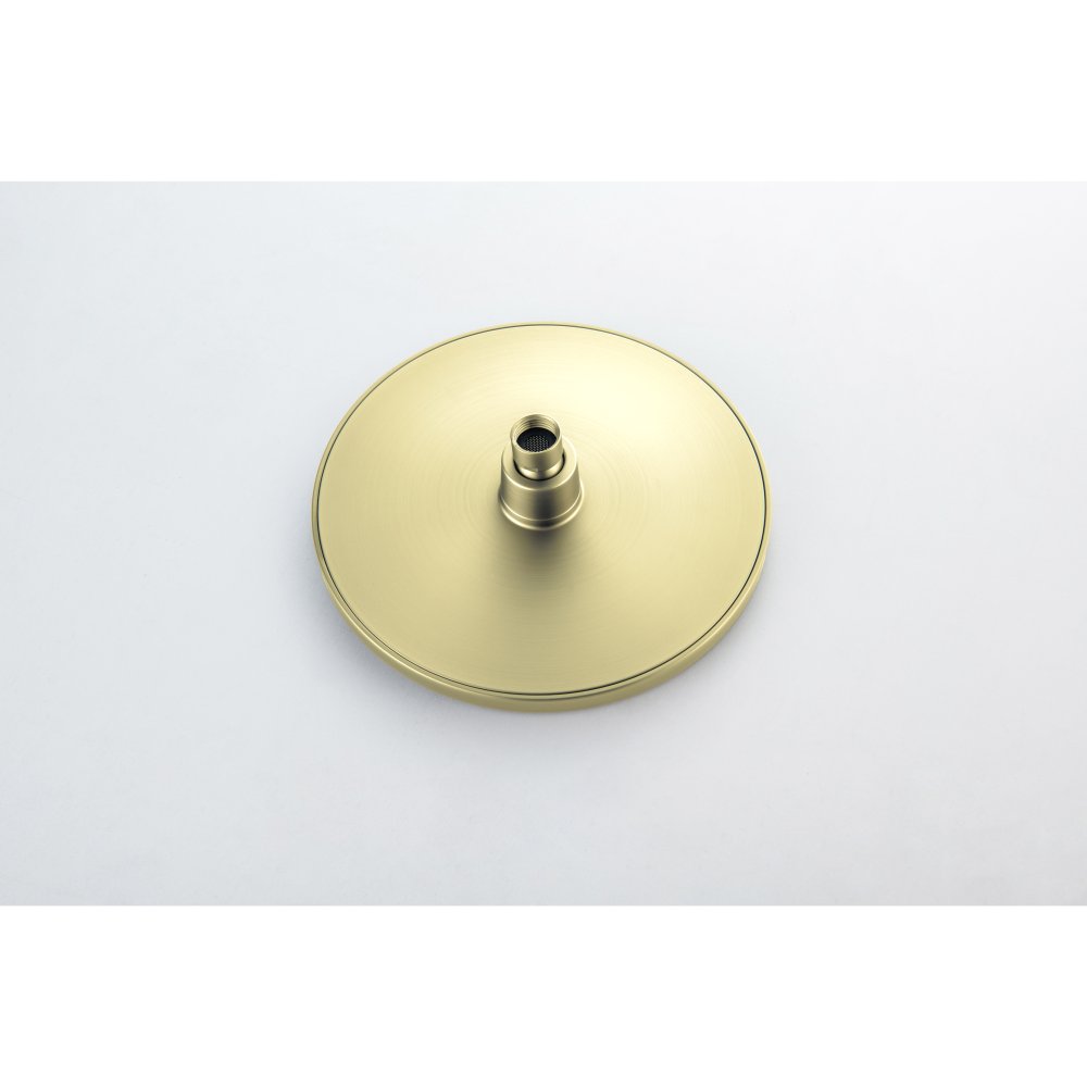 Душевая система с термостатом Aquatek Европа 220 мм шлифованное золото AQ2343BG