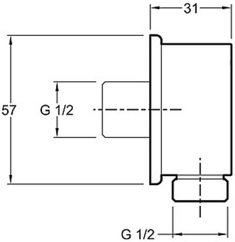 Шланговое подсоединение Jacob Delafon E75142-CP