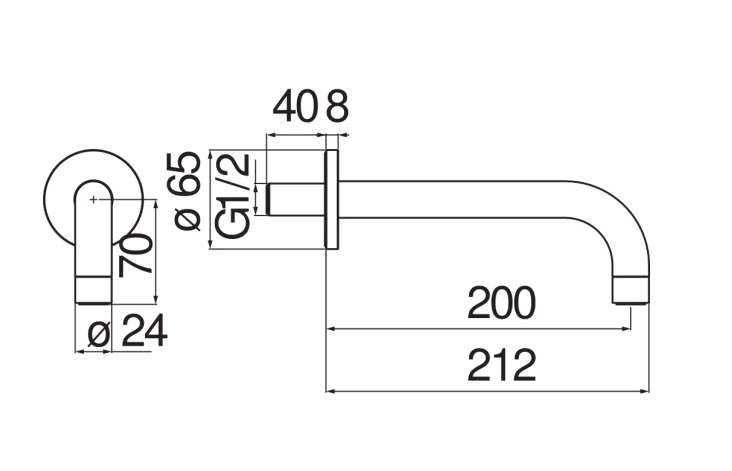 Излив Avenue матовый черный AV00158/36BM